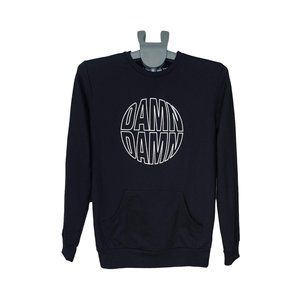 Cotton-Blend Sweatshirt with Text Print | XS | Black